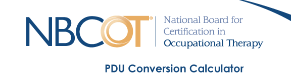 NBCOT PDU Conversion Calculator